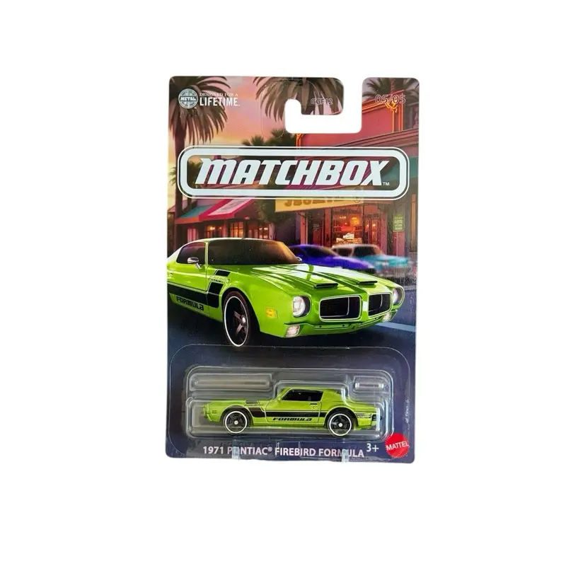 Matchbox 1971 Pontiac Firebird Formula, Green 1:64 Scale Diecast Collectible Model Car