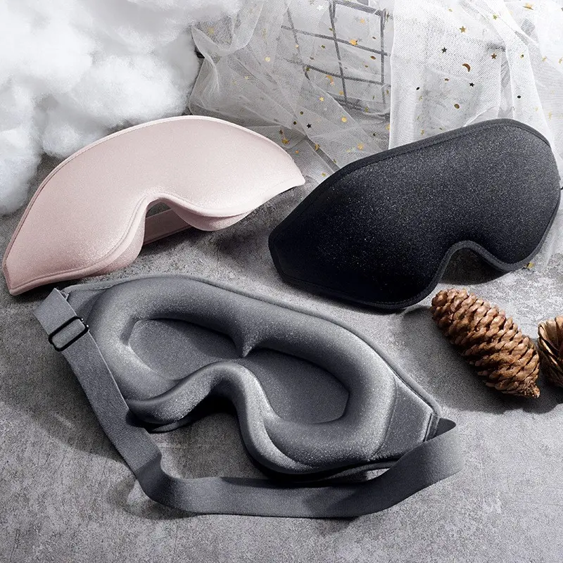 3D High-End Sleep Mask, Soft Lightweight Sleeping Eye Cover, Suitable for Men & Women, Ideal for Eyelash Extensions, Eyemasks for Sleeping