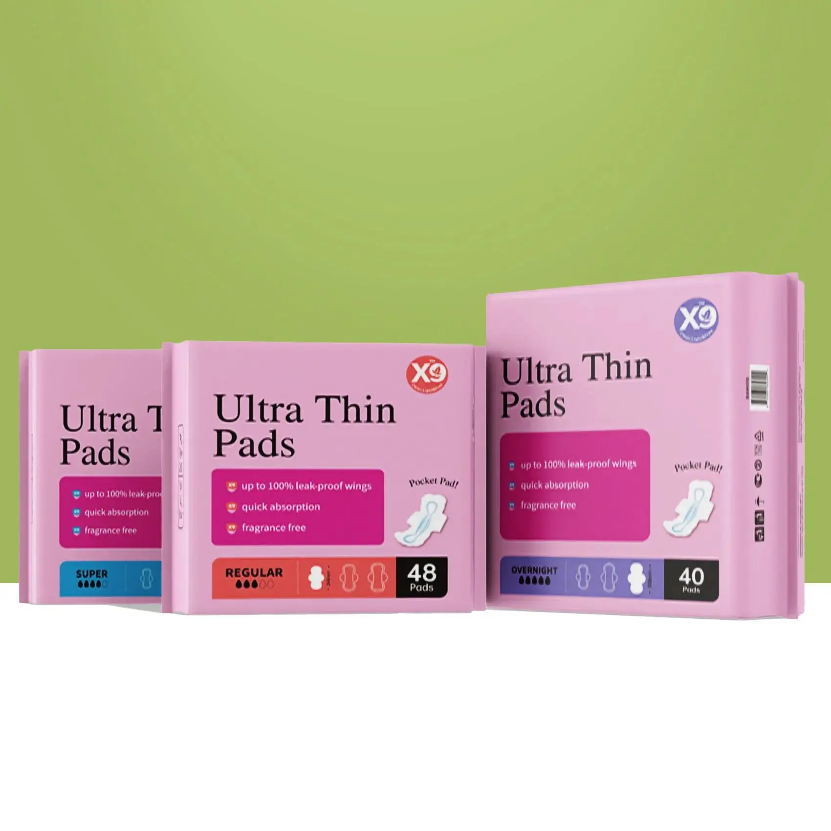 X9 Ultra Thin Pads, The Reliable Protection