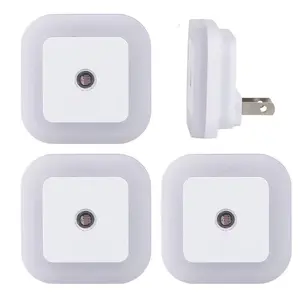 Night Light, Night Lights Plug into Wall 4-Pack, Plug in Night Light, Dusk to Dawn Nightlight Led Night Lights for Bedroom, Bathroom, Hallway Warm White Home Lighting
