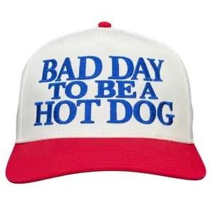 Bad Day to Be a Hot Dog Trucker Cap Custom Embroidered Hat