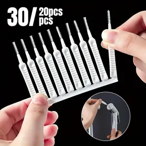 Shower Head Cleaning Brush, 20/30pcs Shower Head Anti Clogging Cleaning Brush, Bathroom Cleaning Tool for Shower Head, Sink, Faucet