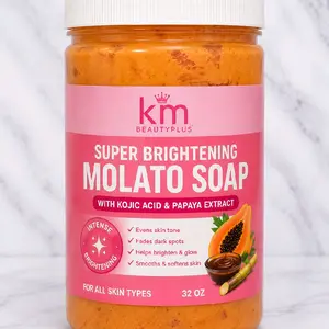 Super Brightening Molato Soap, 32oz Nourishing Daily Skincare Soap - Hydrate & Boost Radiant Glowing Skin, Includes Moisturizers