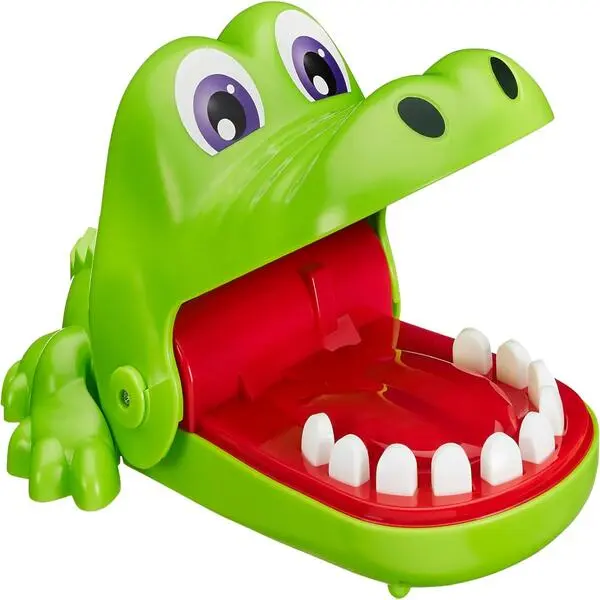 Crocodile Tooth Pulling Board Game, Chomping Crocodile, Interactive Family Tabletop Game, Funny Reaction Game for 2 or More Players, Gift for Boys & Girls