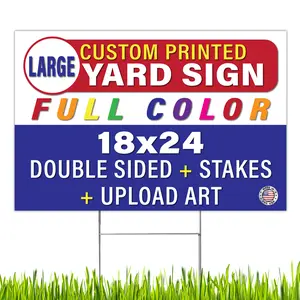 Custom + Personalized Horizontal Yard Sign - Upload Your Design