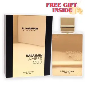 Al Haramain 4oz Amber Oud Gold Edition  EDP Spray Premium Arabian Fragrance Aromatic Amberwood Long Lasting Luxurious Scent perfume natura