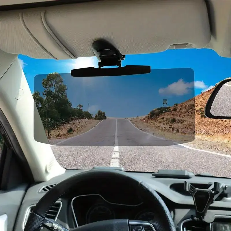 Universal Car Sun Visor Extender 12.6x5" - Anti-Glare Polarized UV400 Protection, Clear Vision & 5 Sec Quick Install