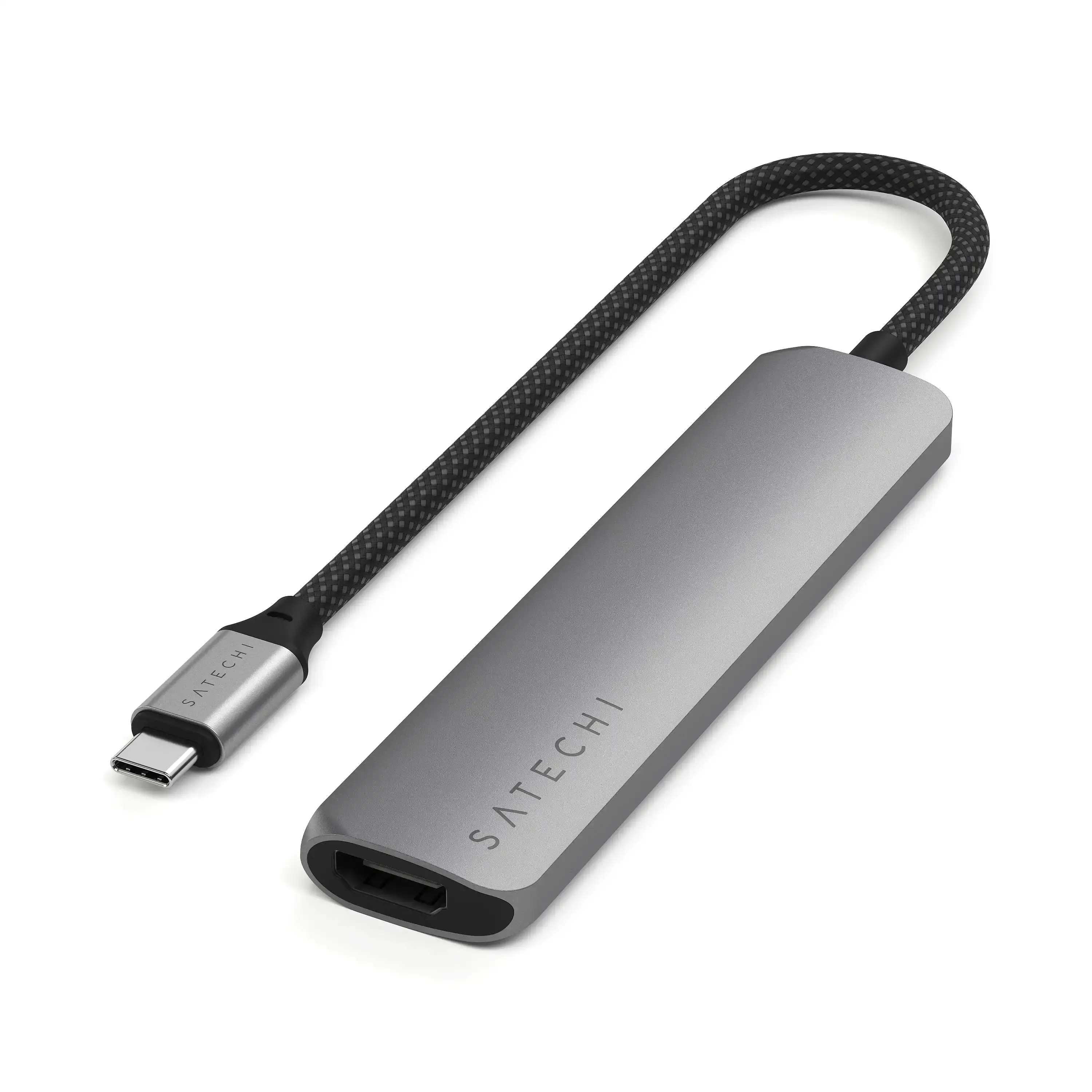 Satechi 6 in 1 USB C Hub Multiport Adapter with HDMI 4K@60Hz, 100W PD Charging, 2X USB-A Data Ports, Micro/SD Card Readers for MacBook Air/Pro/Neo, iPad Air/Pro, Windows