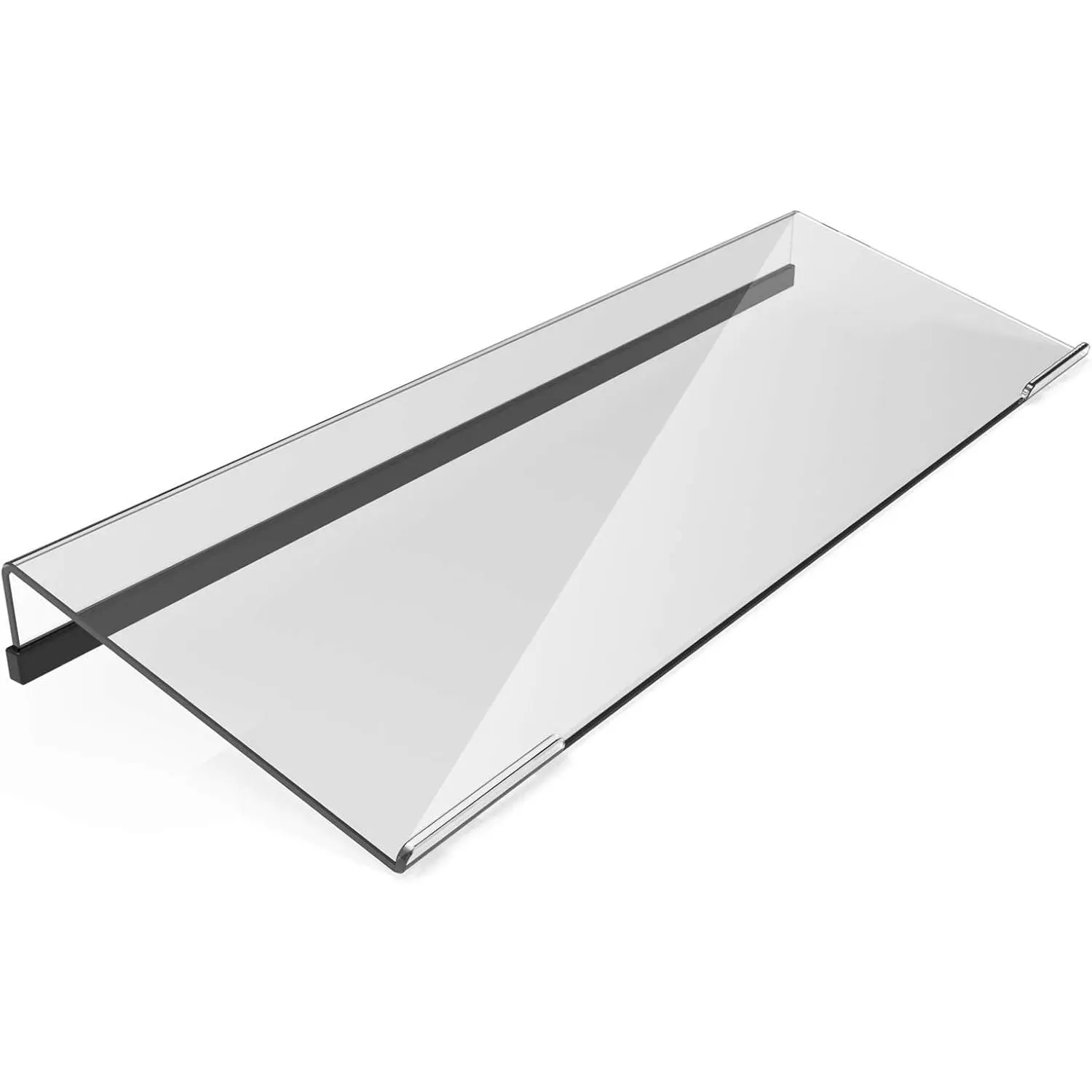Tilted Computer Keyboard Stand for  Typing, Keyboard Tray Holder with  Non-Slip Case, Clear