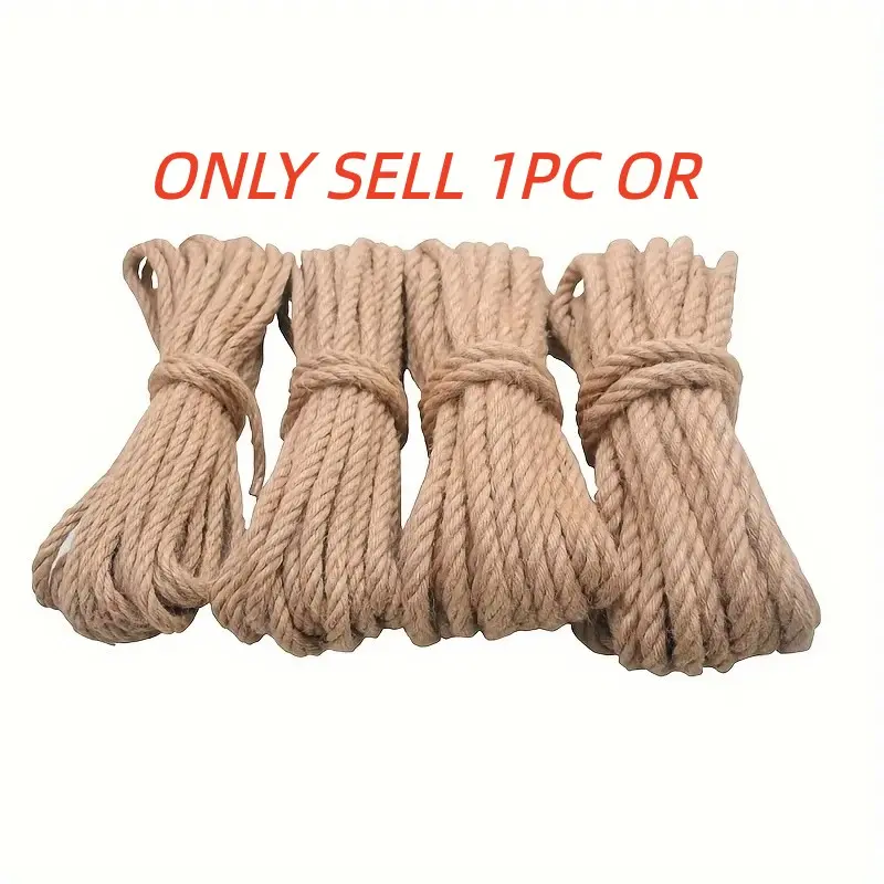 33ft Natural Jute Twine Rope in Assorted Thicknesses, Perfect for Crafts, Gift Wrapping, Packaging, Gardening & Wedding Decor, All Natural Twine