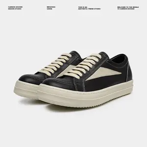 Men's casual, cute and funny big-head board shoes, thick-soled, anti-slip and round-toe design men's shoes