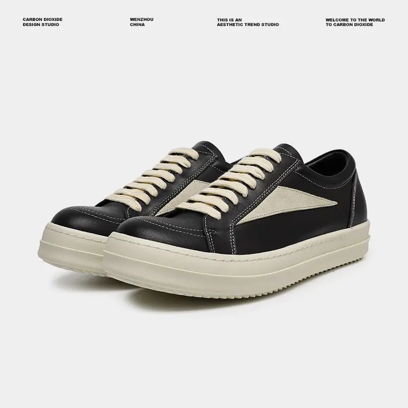 Men's casual, cute and funny big-head board shoes, thick-soled, anti-slip and round-toe design men's shoes