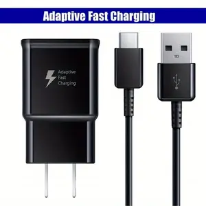 Adapter Fast Charger Type C With Phone Charging Cable For Samsung Galaxy Android