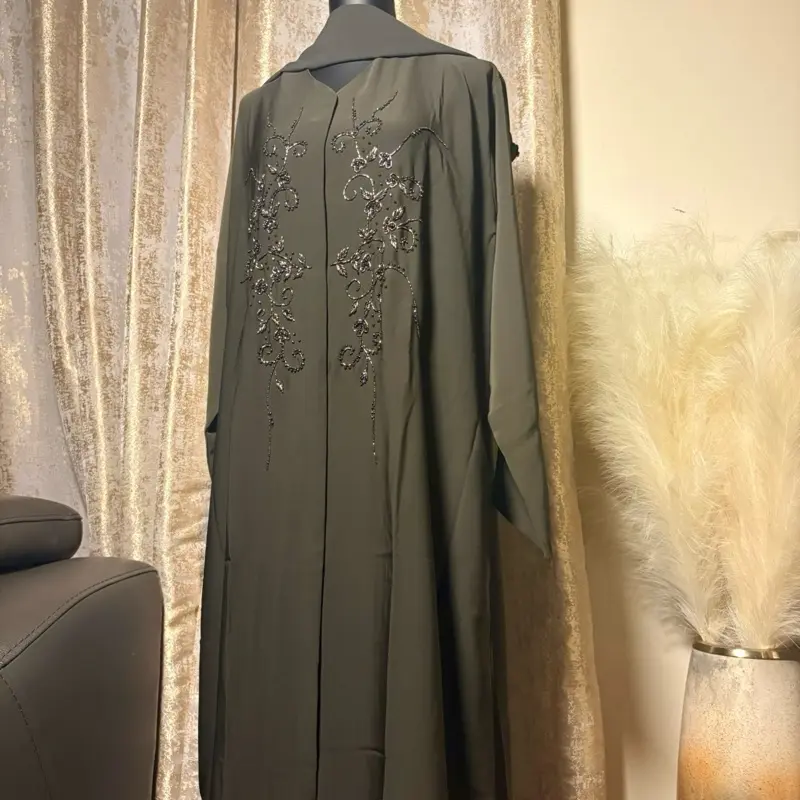 Olive Green Luxury Abaya