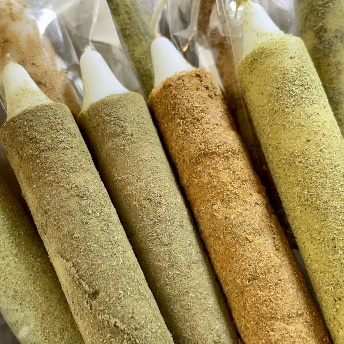 Mystery Box of Vegan Handmade Incense Candles with Powder Herbs in Natural Scents - Gift