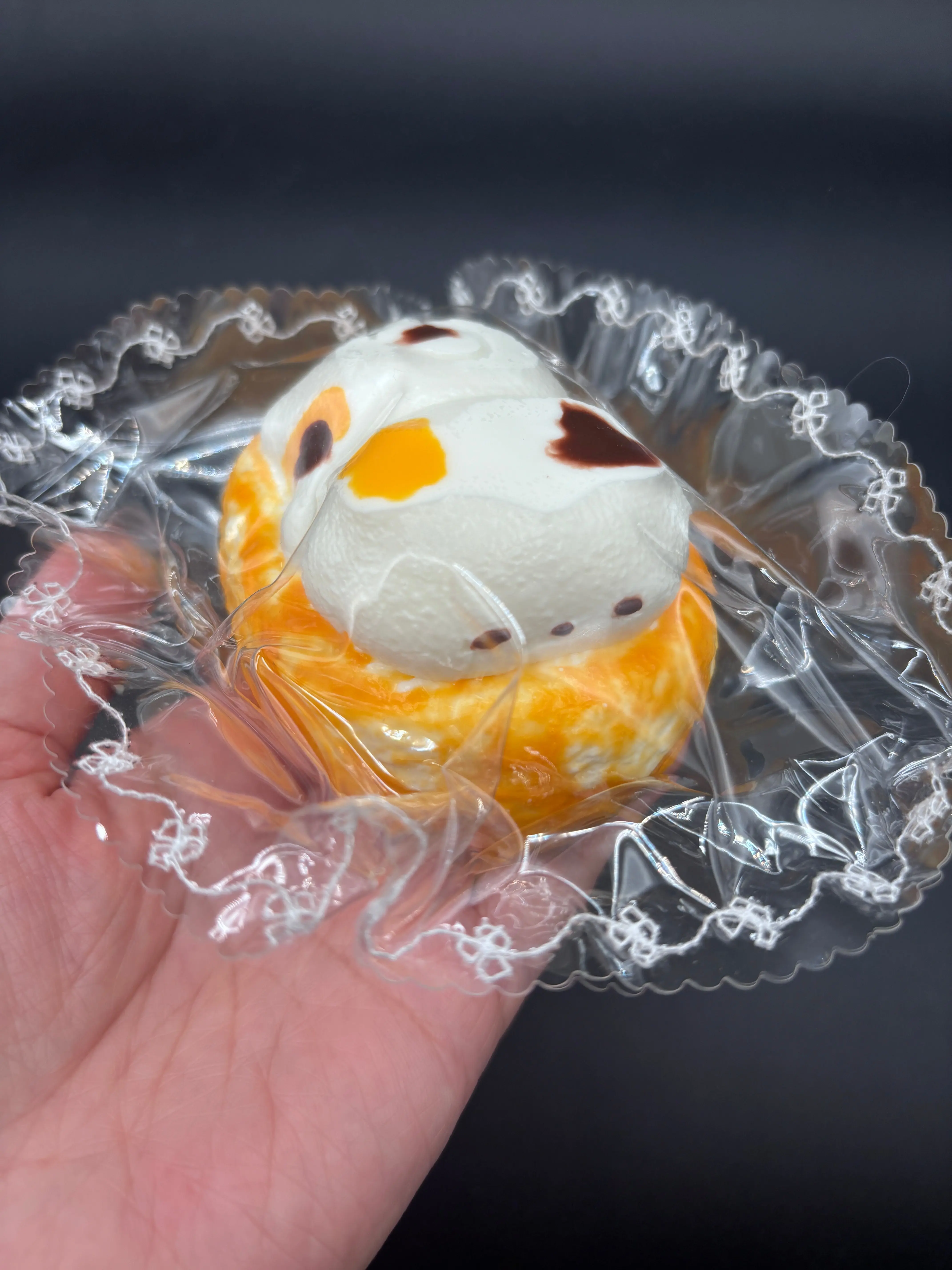 Frozen butter kitty toast cute moldable taba squishy Frozen butter kitty toast cute moldable taba squishy