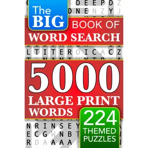 Big Book of Large Print Word Search Puzzles Book | Large Print Word Search Activity Book for Adults & Seniors