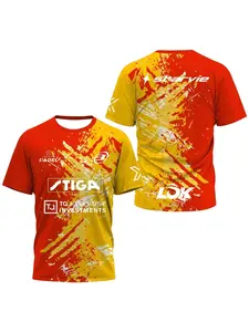 Men's striped Impressionist Tenis training jersey, respiravel Padel Tenis Manga Curta T-shirt, Quick Dry fitness set