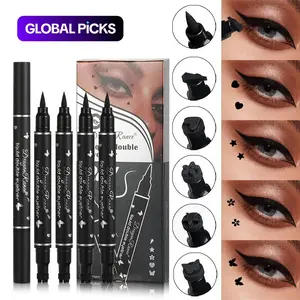 Double-Ended Eyeliner Stamp Pen Set, 5pcs Waterproof Long-Lasting Eyeliner Pens, Quick-Drying with Precise Flexible Tip and Comfortable Grip, Professional Daily Makeup Accessories #GLOBAL PICKS
