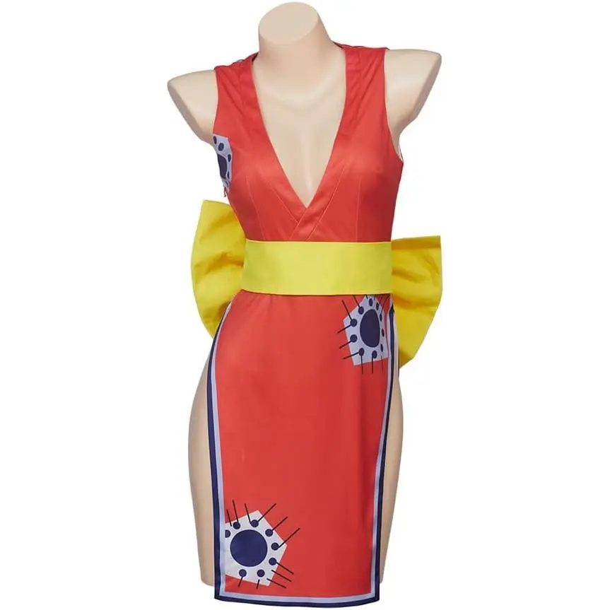 Monkey D Luffy Cosplay Costume Sexy Luffy Wano Cosplay Kimono Robe Dress Outfit for Teen Women Female Adult