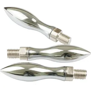 3 Pcs Grinding Milling Machine Handwheel M12 Thread Plated Chrome Revolving Handle Grips