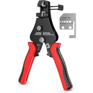 Automatic Wire Stripper, 3 In 1 Adjustable Stripper//Crimping Tool, Heavy Duty Automatic Electrical Wire Strippers for 8-20 AWG Solid and 10-22 AWG Stranded