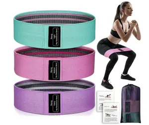 Resistance Bands, Exercise Workout Bands for Women and Men, 3 Set of Stretch Bands for Booty Legs, Pilates Flexbands