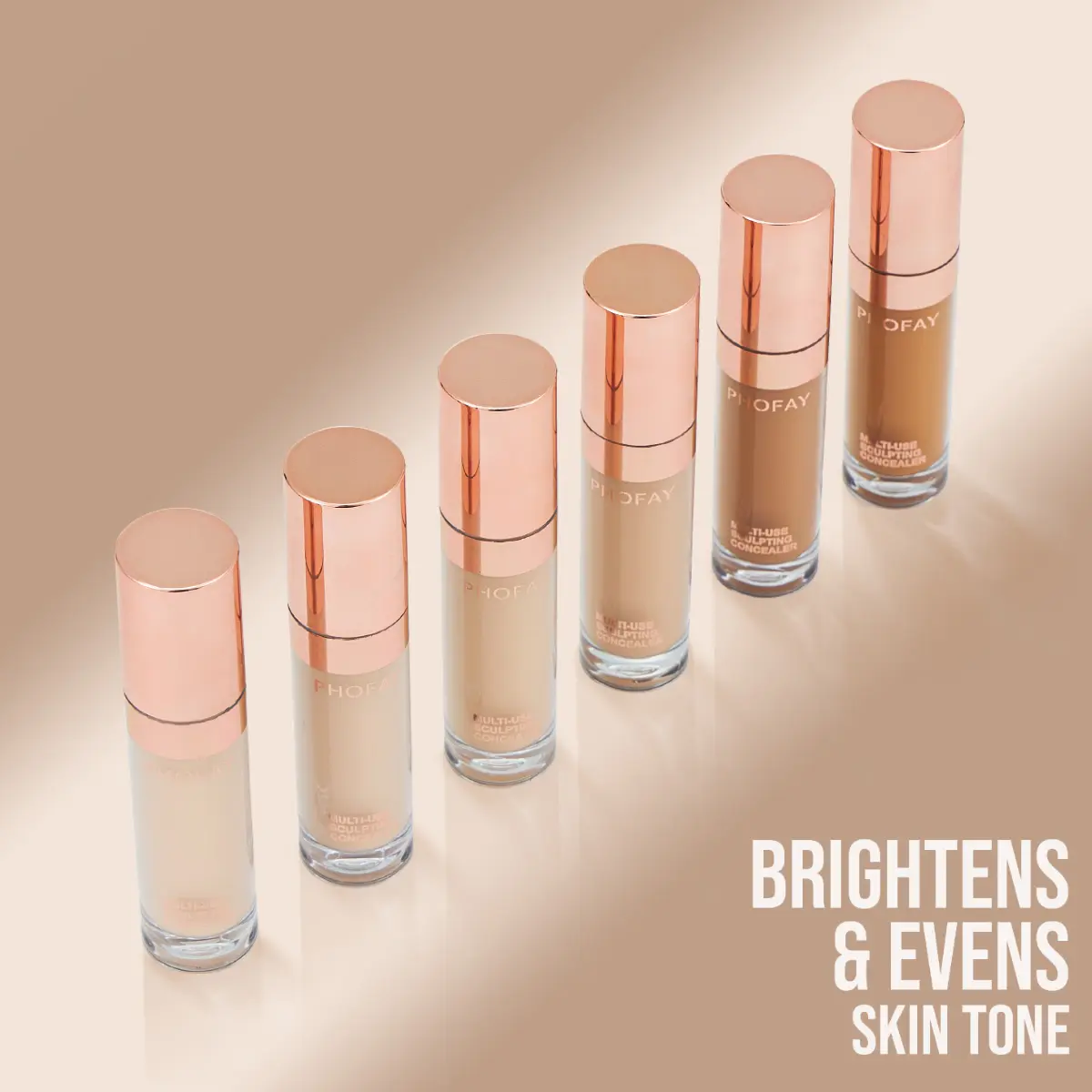 PHOFAY Super Coverage Concealer Long Lasting Waterproof Makeup Base for Dark Circles Acne Marks Flawless Natural Finish Spot Corrector Full Coverage Face Corrector
