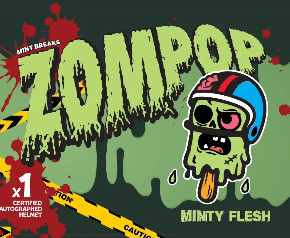 Zompop Certified Autographed Mystery Football Helmet (Minty Flesh Series)