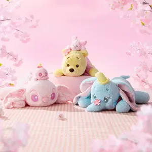 Disney Cherry Blossom Season Series Stitch Lying Down Figurine