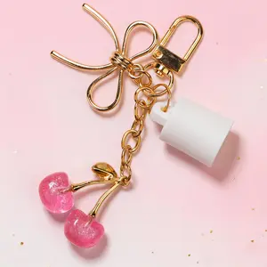 Lip Balm Gloss Keychain Cap for Summer Fridays 0.5 Oz - Stylish&Secure Lip Gloss Holder with Hook Loop Closure & 14 Color Styles Options - Perfect Gift for Her