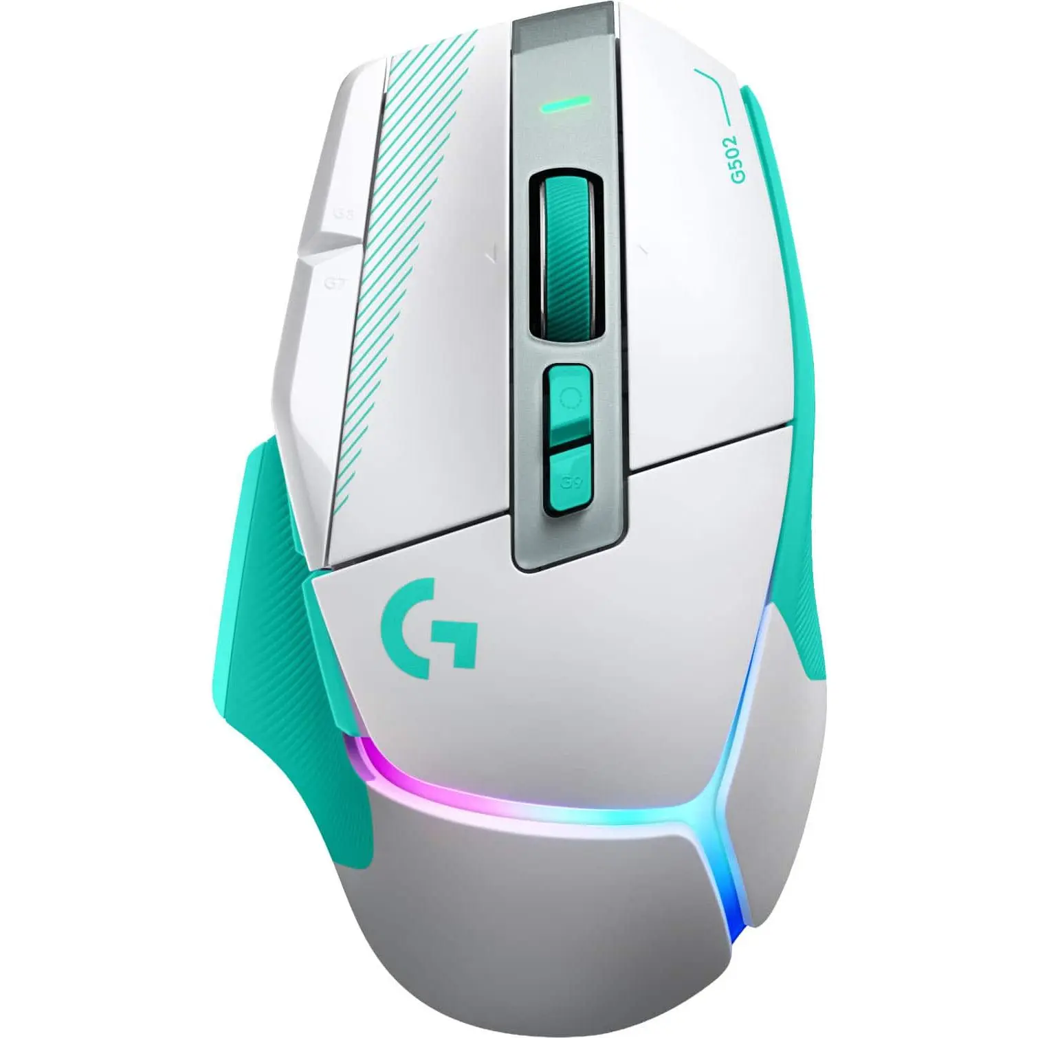 Logitech - G502 X PLUS Wireless Gaming Mouse for Desktop with HERO 44K Sensor and 13 Controls, USB-C mouse for PC, Mac - Wireless - Mint