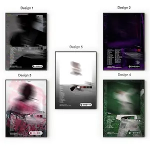 [Unframe] KEN.Carson Albums Poster, Rage Rap Music Wall Art, Underground Hip Hop Album Decor, Modern Aesthetic Artwork Prints, Gift for Rap Fans