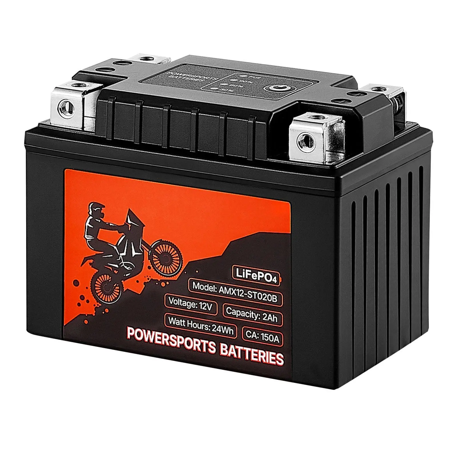 VEVOR 12V 2Ah YTX5L-BS High Performance Motorcycle Battery, Compact and Lightweight Powersports Battery for Jet Ski, Dune Buggy, Snowmobile