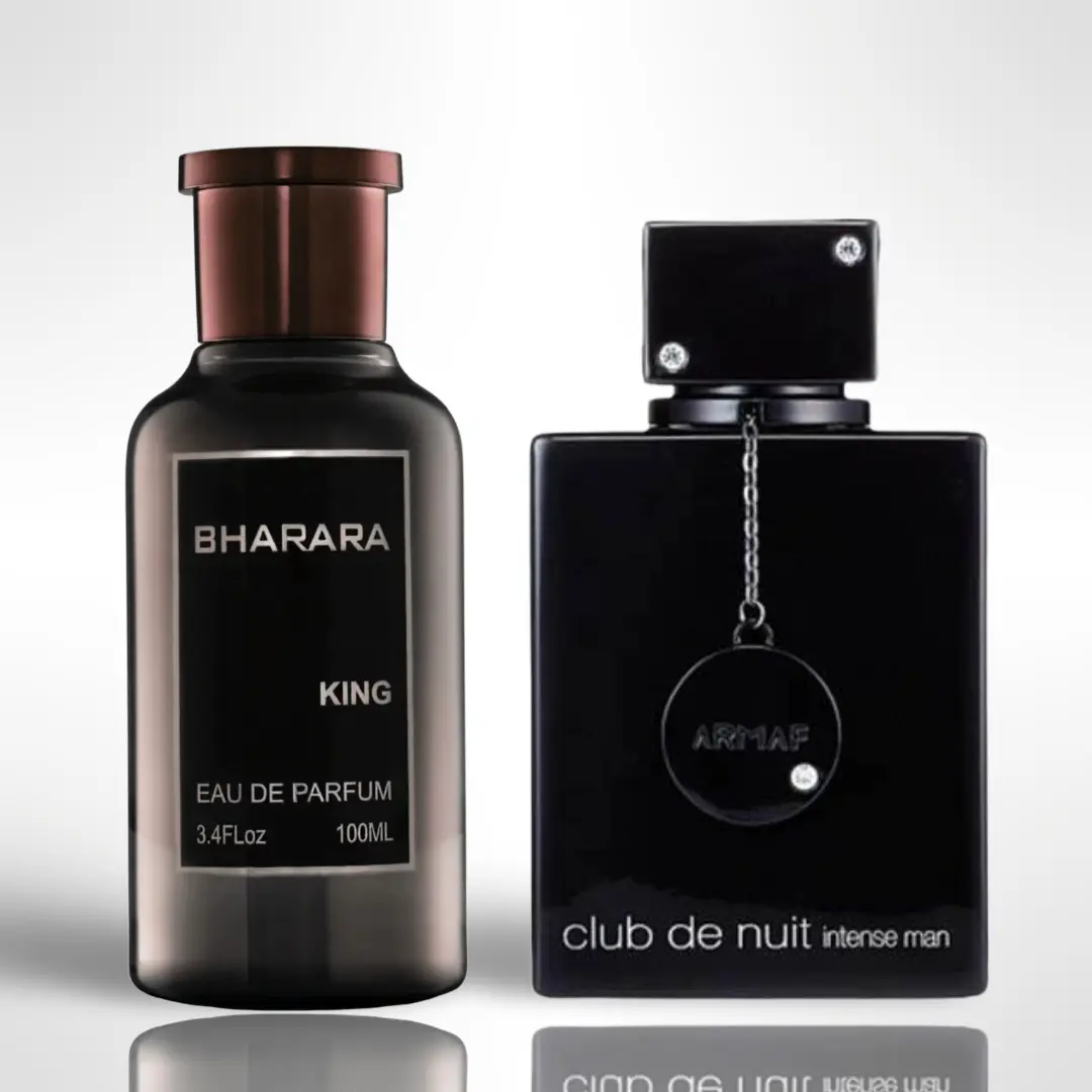 Club de Nuit Intense + Bharara King Eau de Parfum Spray 100ml (3.4 oz) Fragrance Gift Bundle