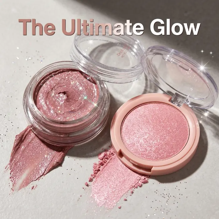 Seamless Glow Velvet Blush Mud & Soft Luminous Powder Blush | Buildable Shimmer Cheek Color