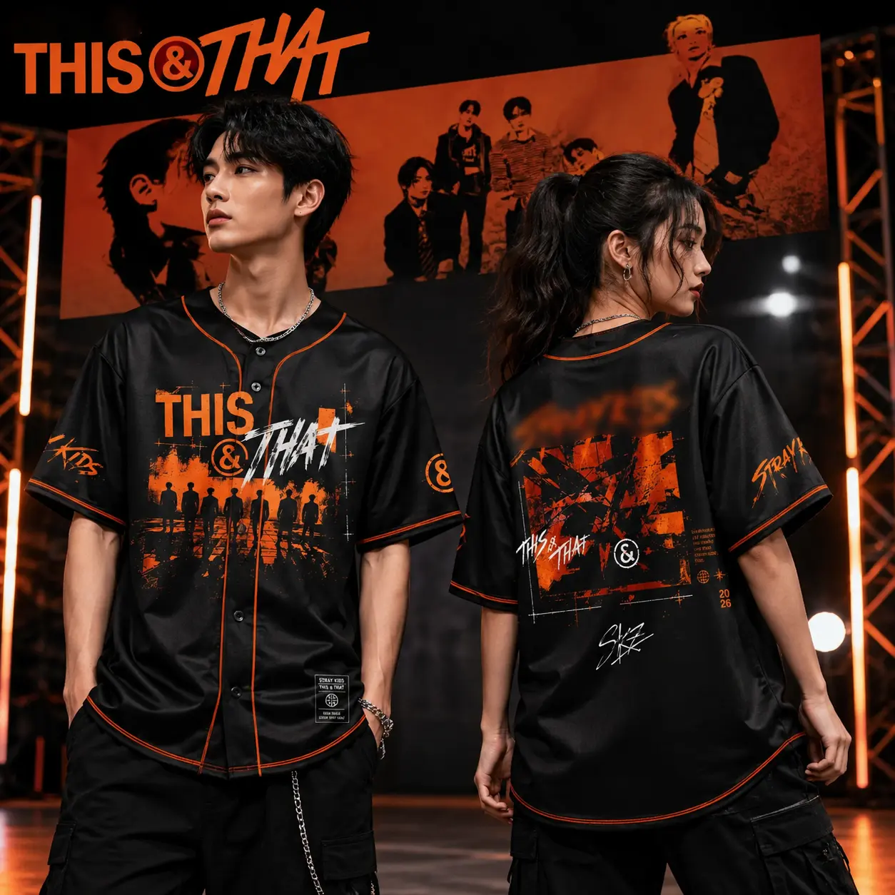 $KZ This and That Baseball Jersey, Kpop Concert Outfit Music Fan Shirt, Korean Pop Festival Streetwear Gift