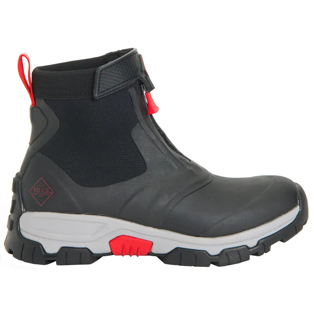 Muck Boot Mens Apex Pull On Rain Casual Boots Ankle - Black