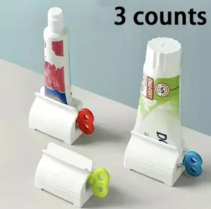 Toothpaste Dispenser, 3pcs/set Creative Toothbrush Holder, Bathroom Organizer For Toothpaste, Toothpaste Squeezers