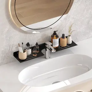 Bathroom Storage Rack, Space-Saving Sink Faucet Holder, Easy Organization, No Wooden Material Needed, Ideal for Bathroom Management, Bathroom Organizer