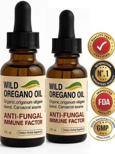 2 Pack Wild Oregano Oil – Extra Strength Carvacrol Source | Natural Immune