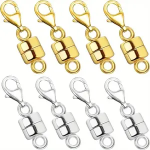 Magnetic Jewelry Clasp Kit, 4/8 Counts Magnetic Jewelry Clasp, Jewelry Making Supplies for Bracelet Necklace, DIY Jewelry Making Accessories
