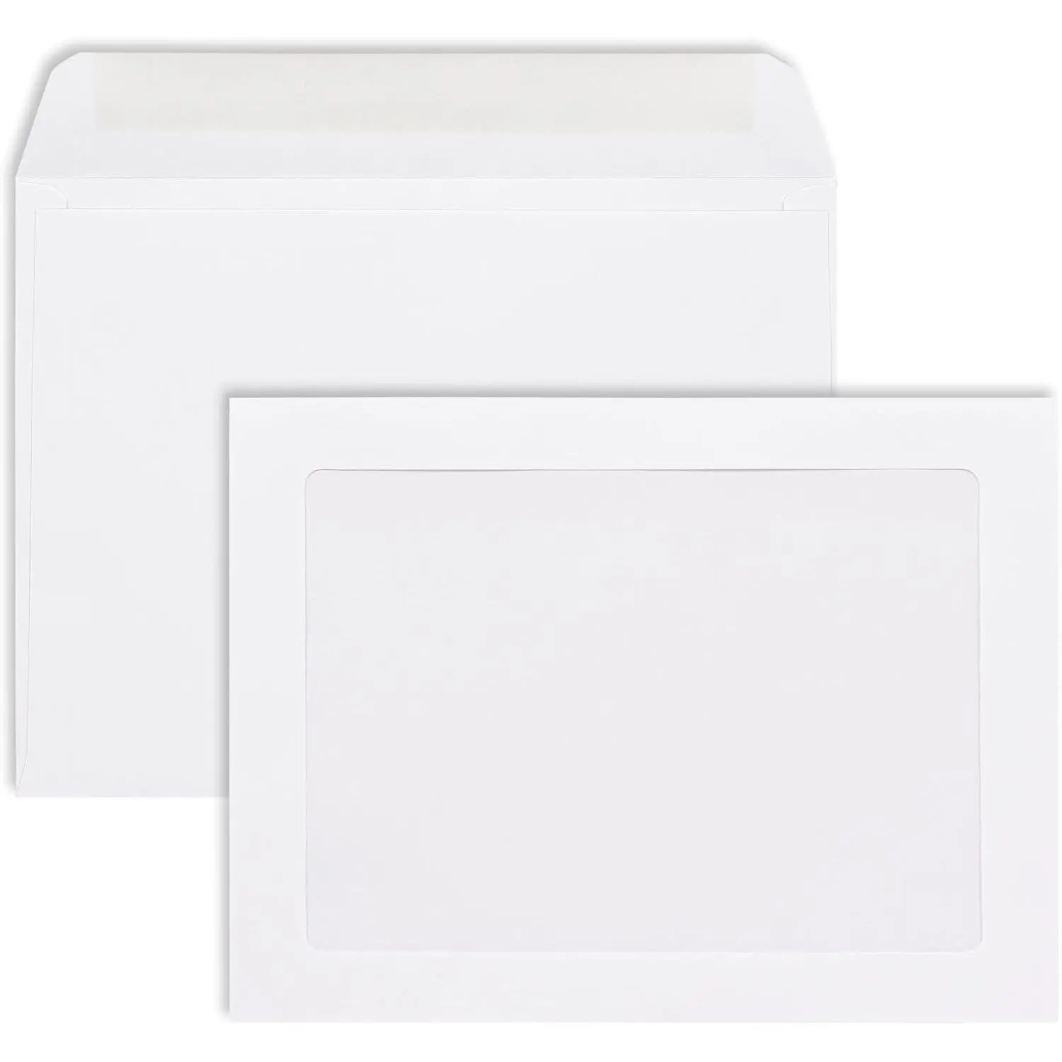 9x12 Full Face Window Envelopes 28lb Bright White Paper 9 x 12 Inches With Clear Full Window 50 Pack