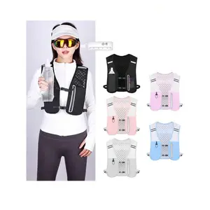 1pc Backpack Cycling Running Casual Small Backpack, Breathable Waterproof Running Vest Water Bottle Phone Backpack, Christmas