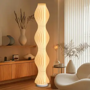 Modern Wavy Floor Lamp | 3 Color Modes Ambient Light for Bedroom & Living Room