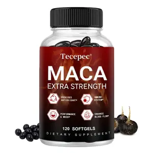 Tecepec Maca Health Supplement - Supports Immune and Skin Health, Improves Endurance, Mood, and Performance - 120 Capsules