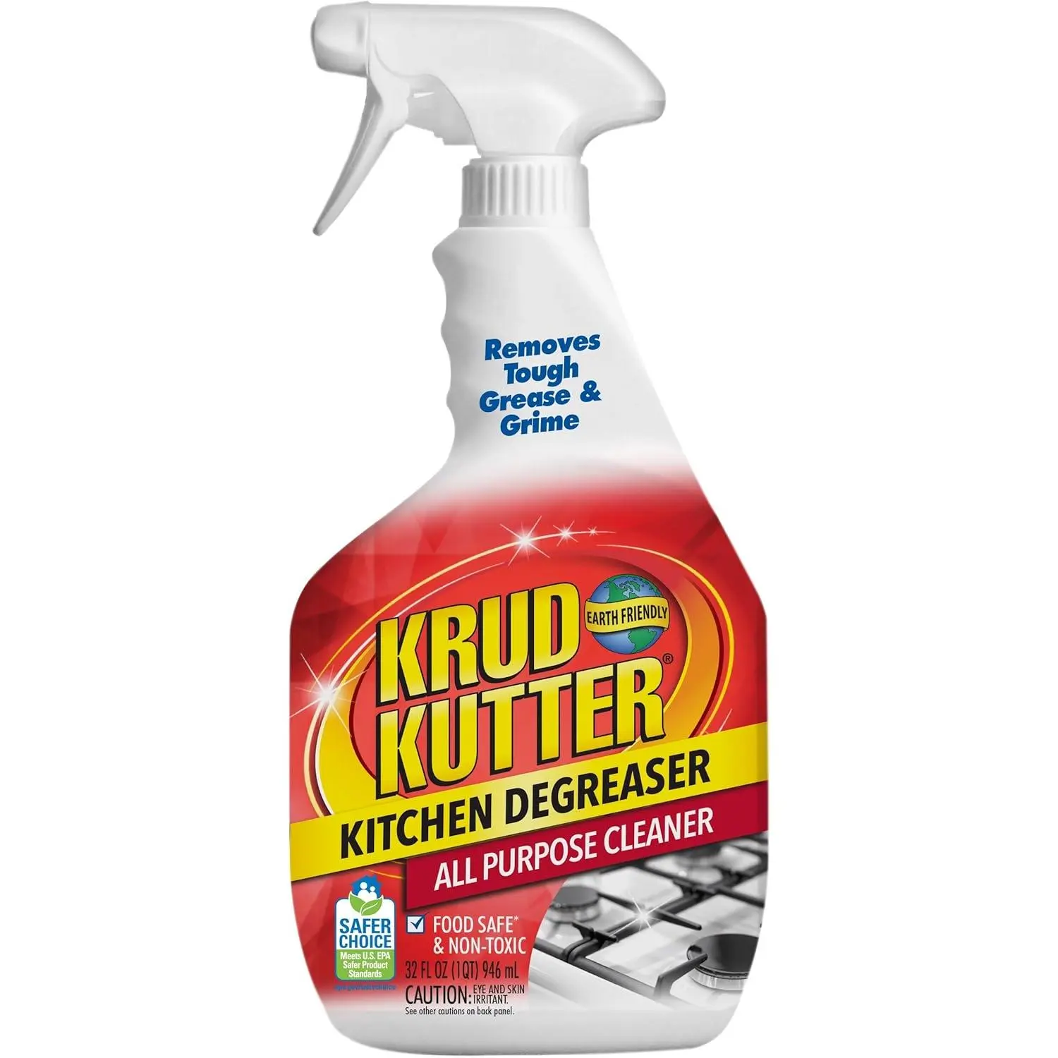 Krud Kutter 305373 Powerful Cleaner Spray - Kitchen Degreaser, Multifunctional All-Purpose Cleaning Products, Home Cleaning Supplies, 32 oz, Multifunctional Cleaner