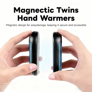 This Winter Must-Have  Magnetic Rechargeable Hand Warmers – Double-Sided Heat, 2-in-1 Design, Perfect Cozy Gift for Him & Her