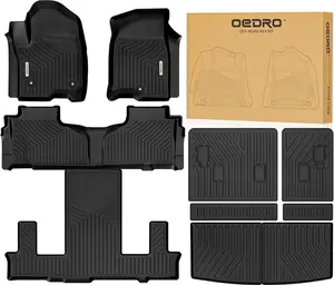 YITAMOTOR Floor Mats Fits for 2021-2024 Chevrolet Tahoe Bucket Seats, with Backrest Anti-Slip Back Seat Protector, Full Mat Set Protector