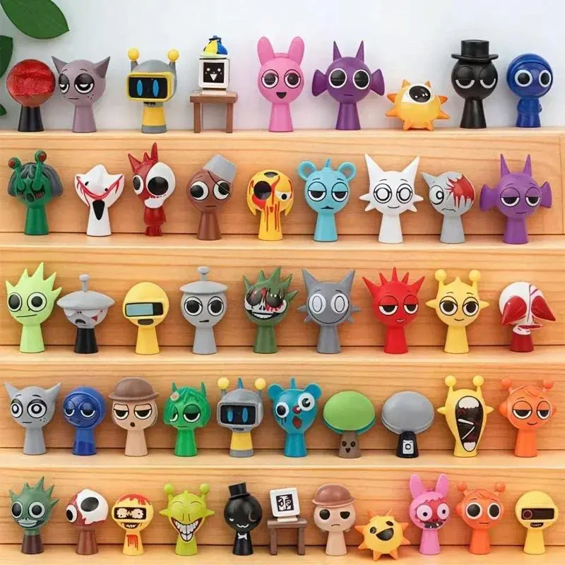 2026 new 24pcs/48pcs Sprunki Figures Mode Toys Sprunki Incredi box Anime Action Figures Sprunki Game Cartoon